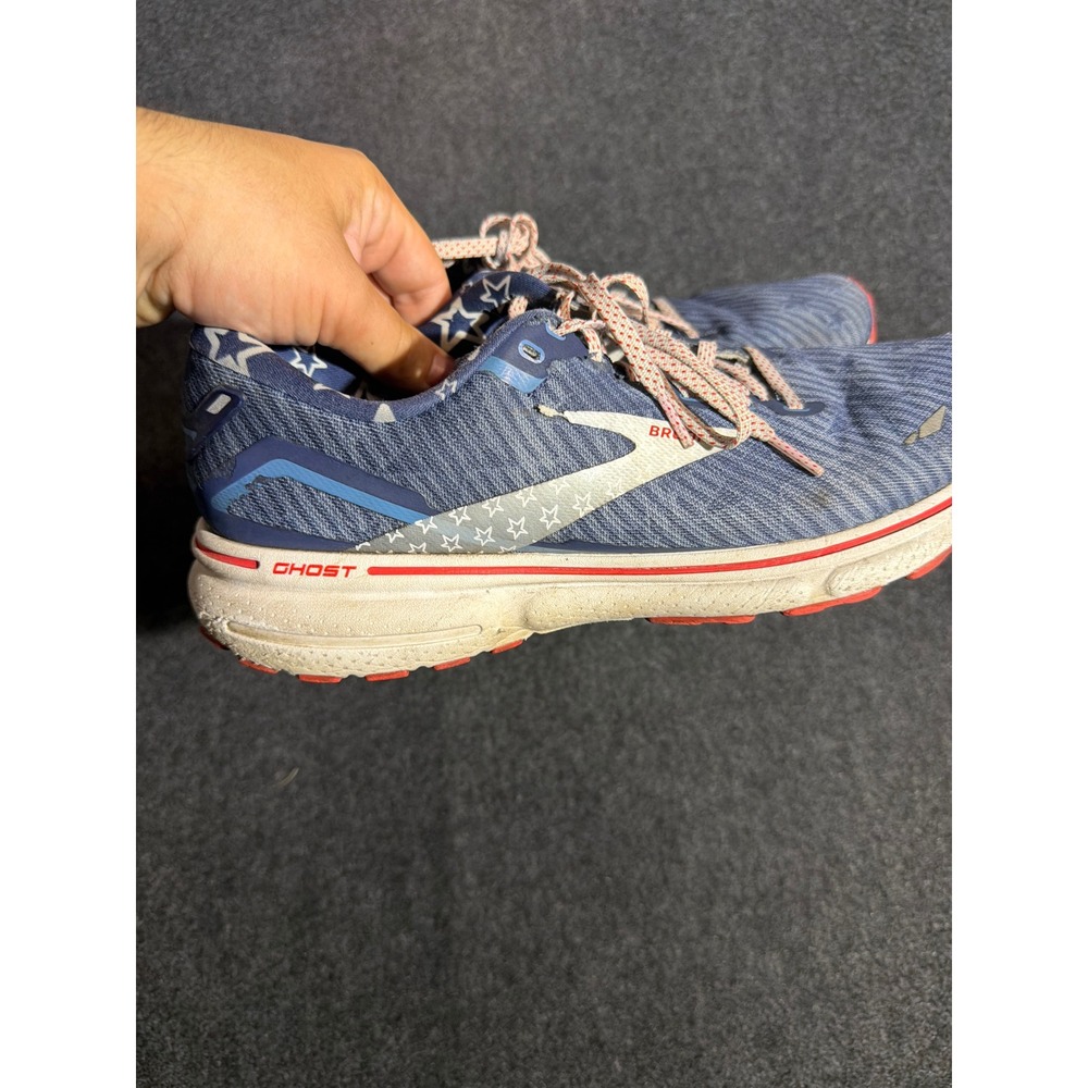 Brooks Ghost 14 Mens 10.5 Running Shoes Old Glory Americana Blue 1103931D449